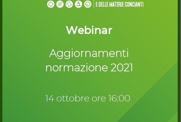 Webinar 14.10.21 – Aggiornamenti Normazione 2021- Report